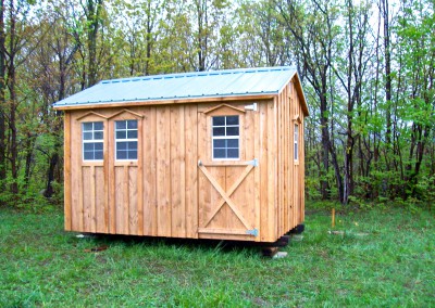 Amish Shed With A Single Door & 2 Windows