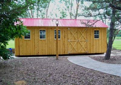 Amish Shed With Double Doors & 4 Windows