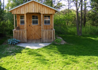 Amish Shed with porch